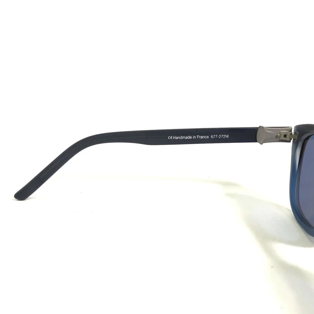 Robert Marc Sunglasses 677-272M Black Gray Square Frames with Blue Lenses